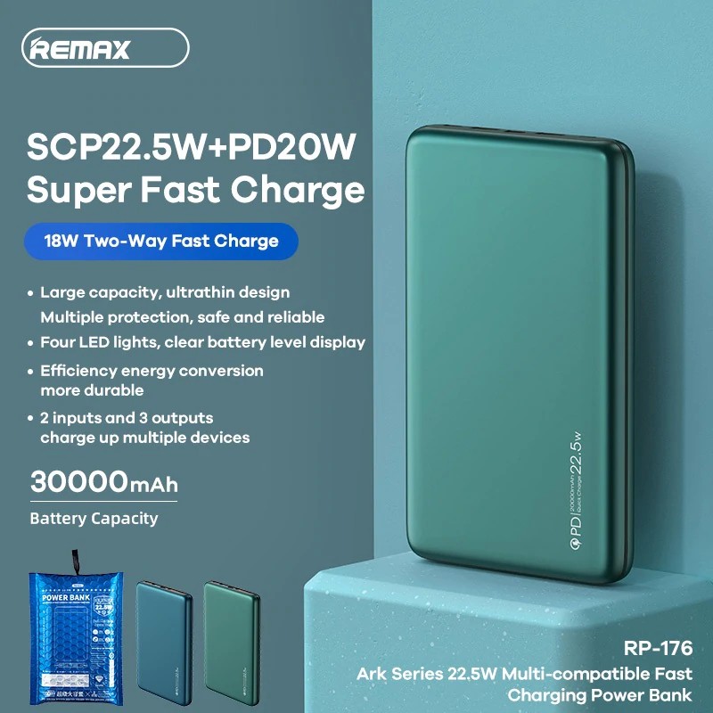 POWER BANK 30000 mah RPP 176 Power bank MaxPhone mobilni